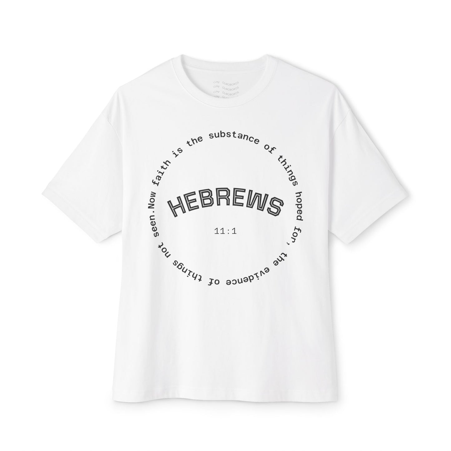 Hebrews Quote Unisex Oversized Gym Workout Tee