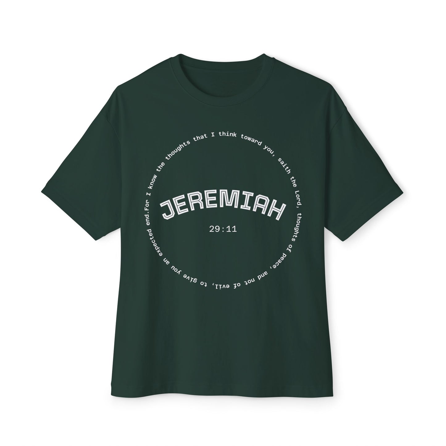 Jeremiah Quote Unisex Oversized Gym Workout Tee