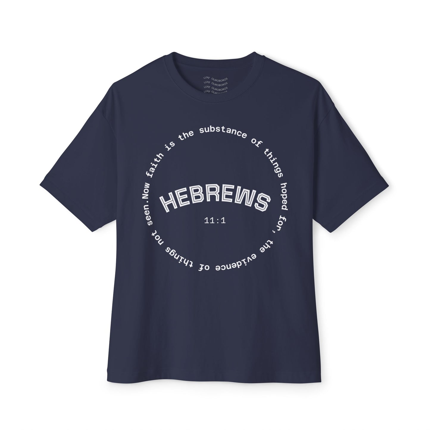 Hebrews Quote Unisex Oversized Gym Workout Tee