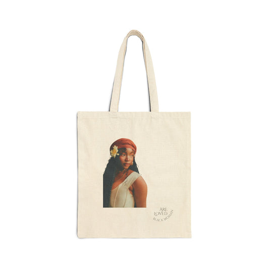 Cotton Canvas Tote Bag with LUXE OURA Design