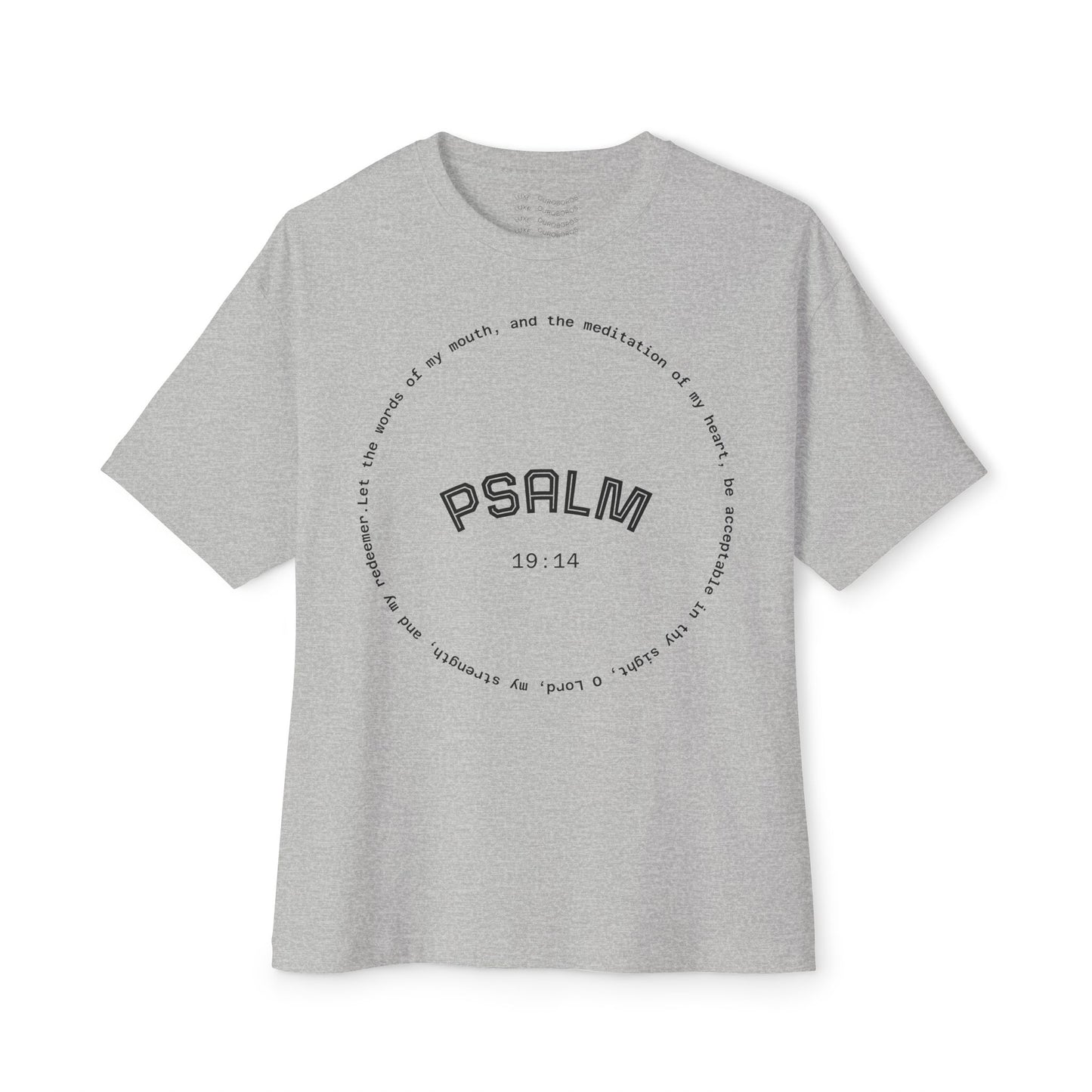 Psalm Quote Unisex Oversized Gym Workout Tee