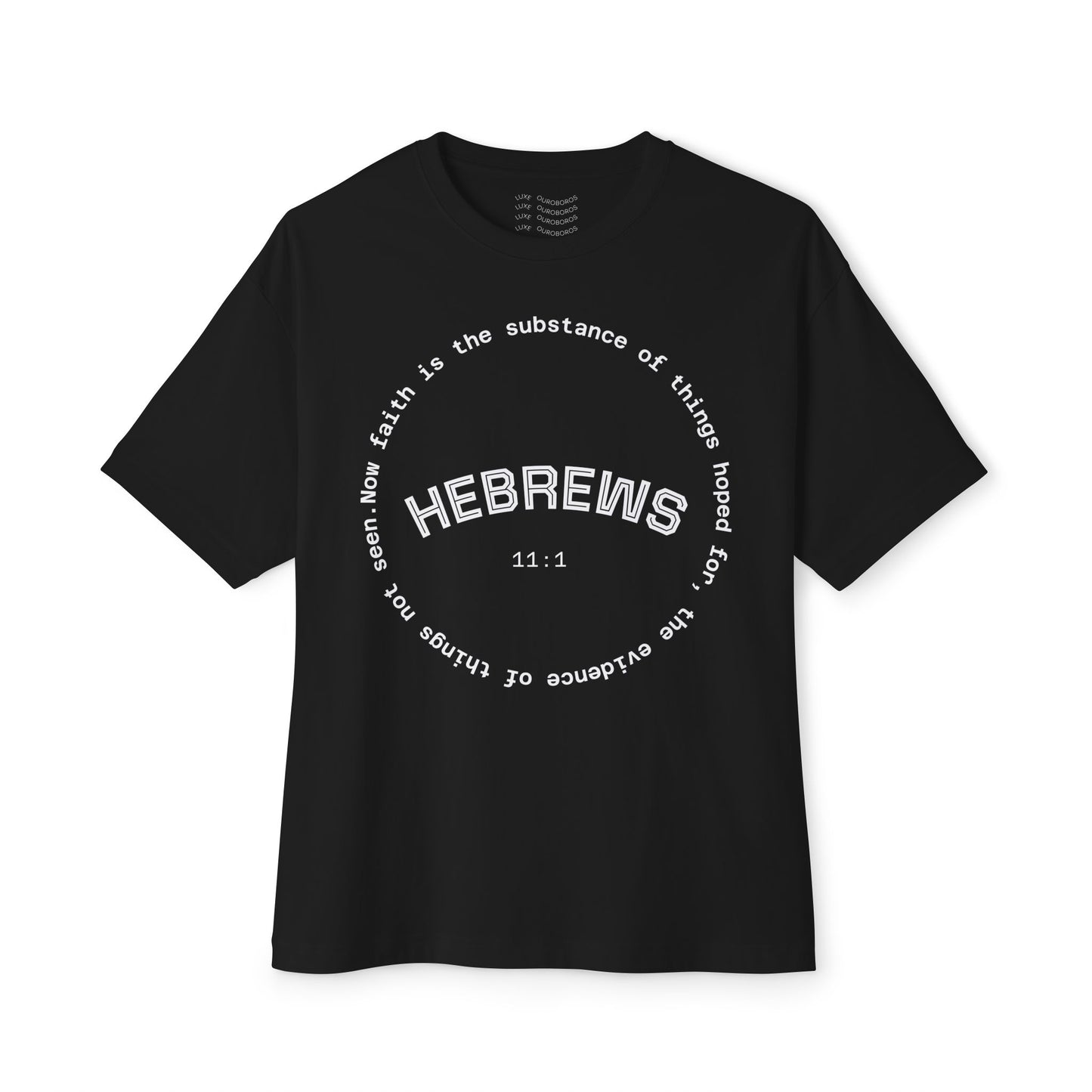 Hebrews Quote Unisex Oversized Gym Workout Tee