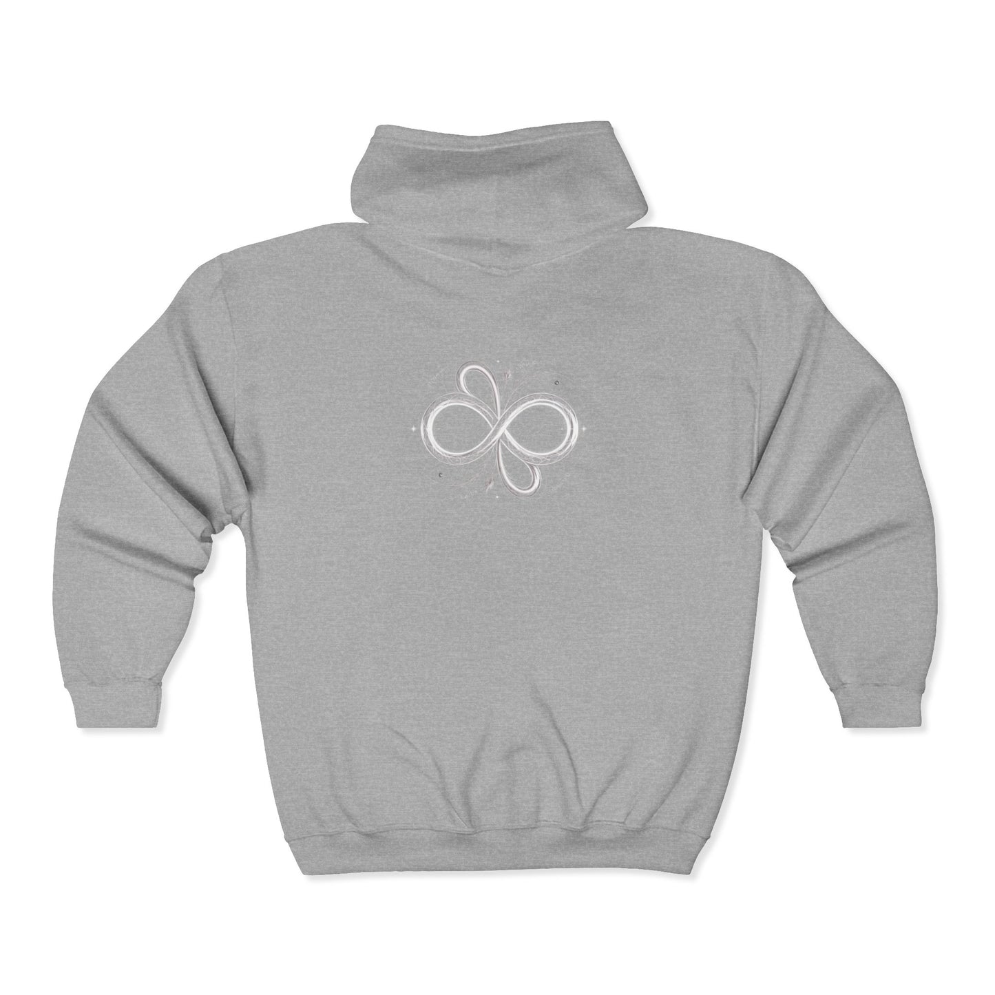 Infinity Loop Zip Hoodie, Comfortable Casual Wear, Unisex Sweatshirt for Every Season, Perfect Gift for Friends, Everyday Style, Athleisure