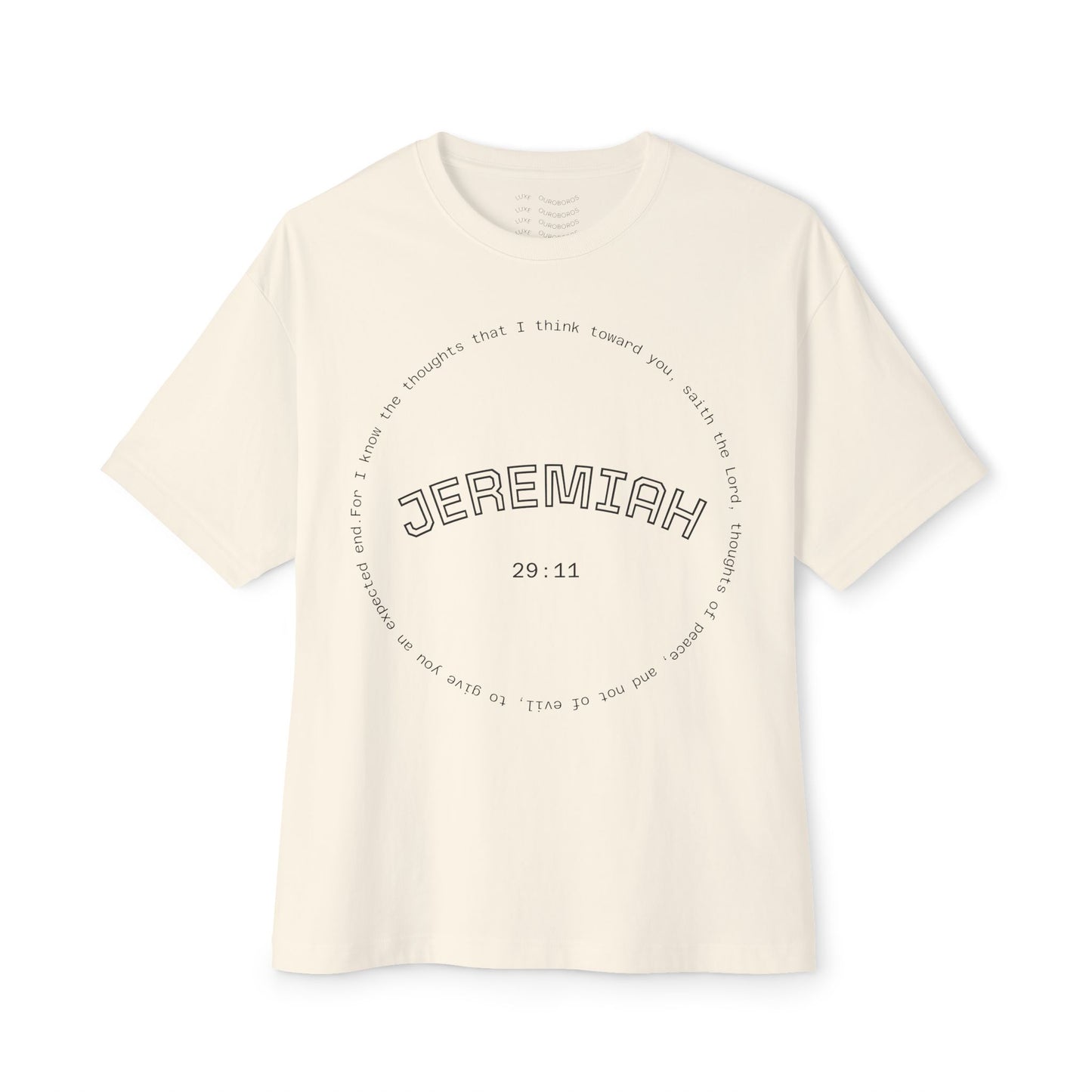 Jeremiah Quote Unisex Oversized Gym Workout Tee