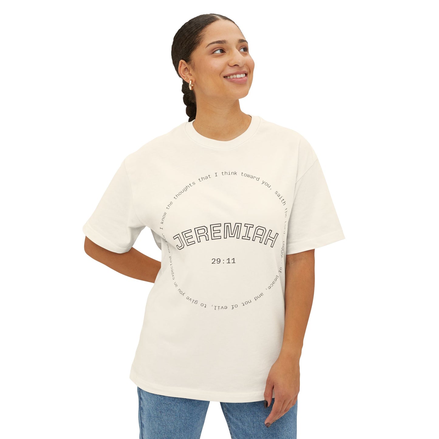 Jeremiah Quote Unisex Oversized Gym Workout Tee