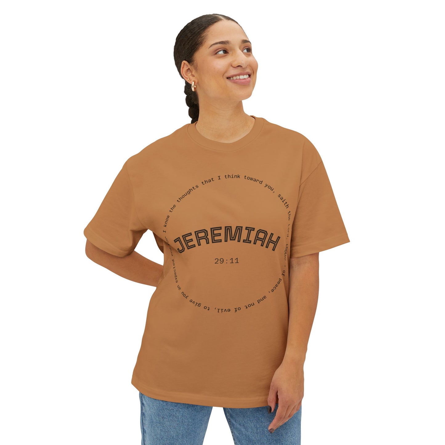 Jeremiah Quote Unisex Oversized Gym Workout Tee