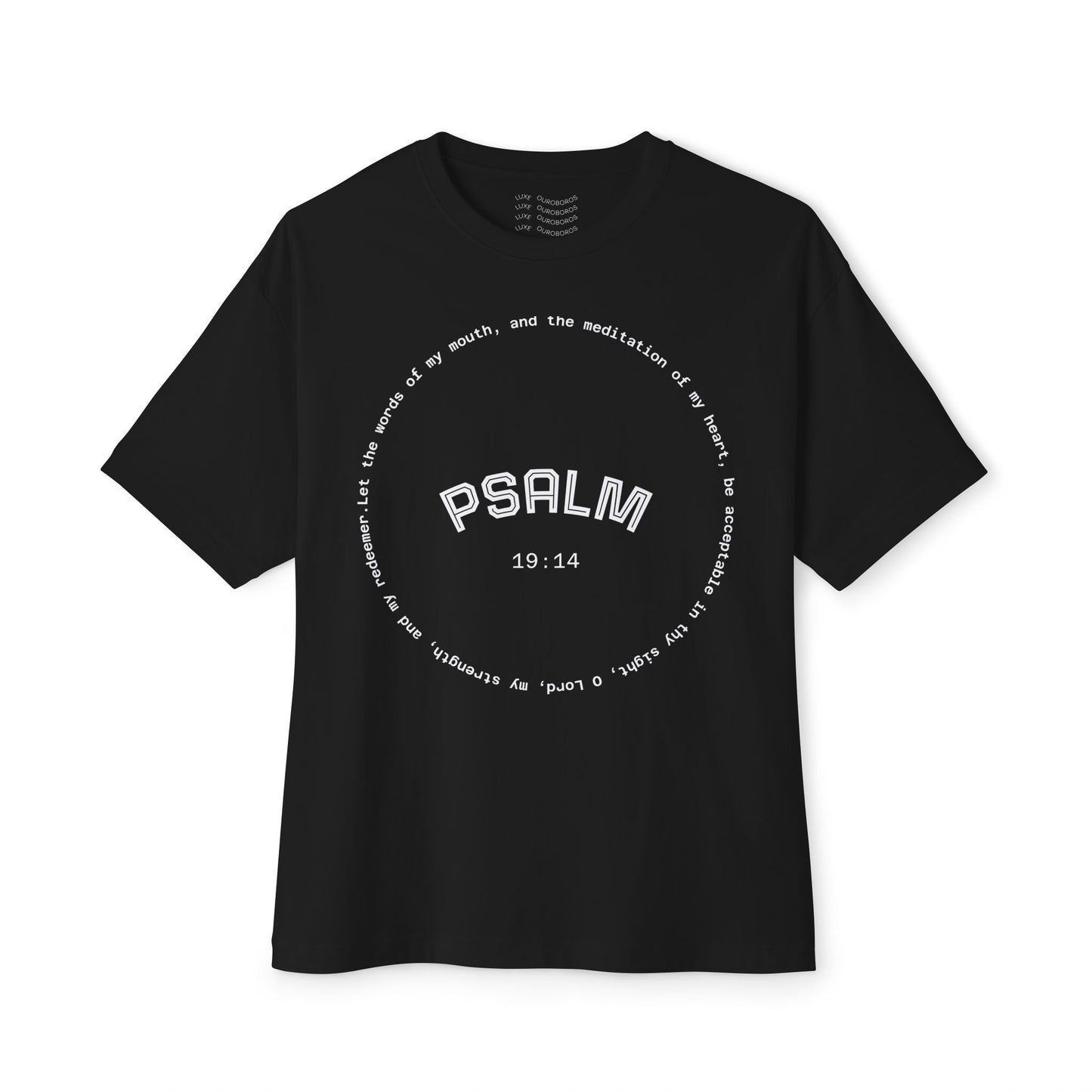 Psalm Quote Unisex Oversized Gym Workout Tee