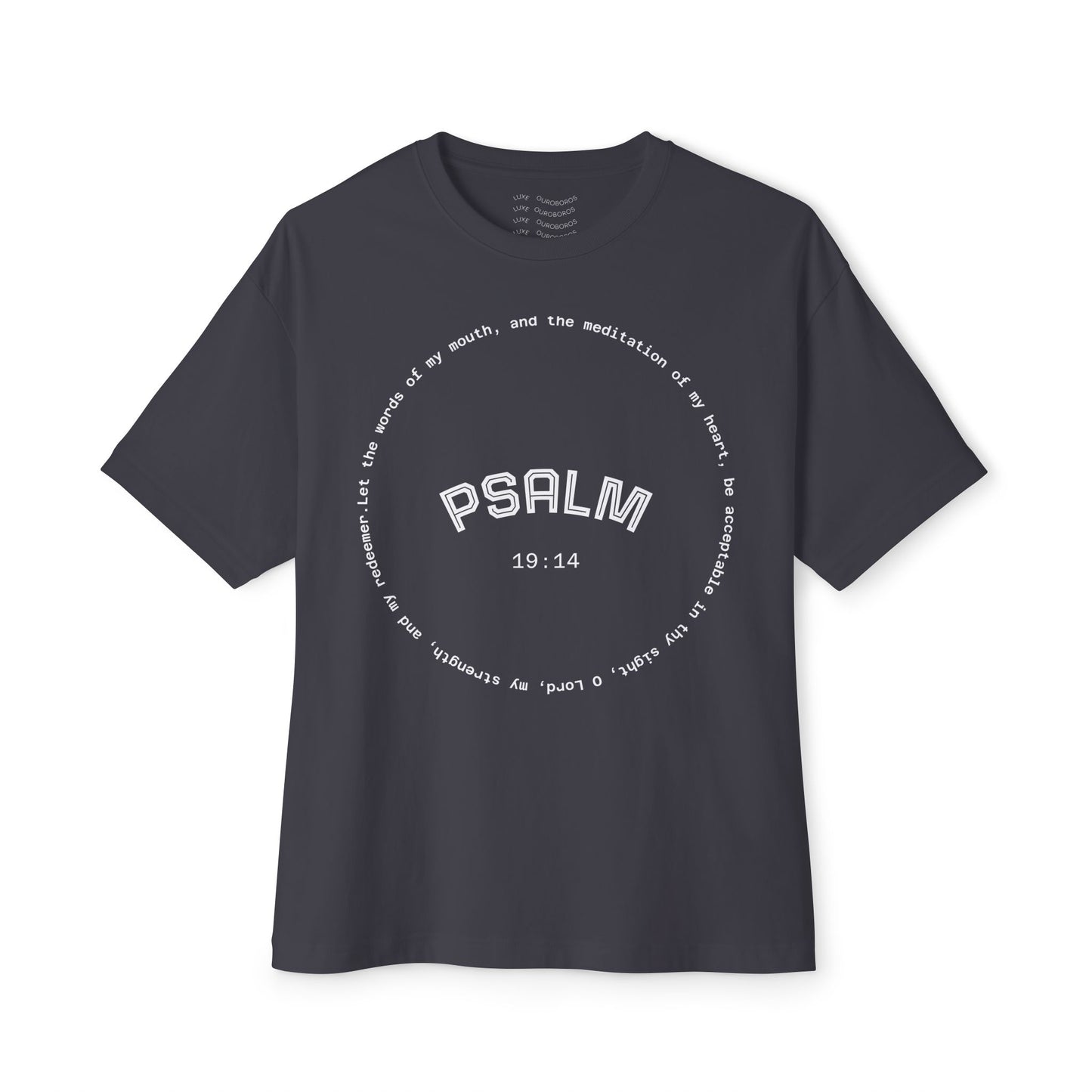 Psalm Quote Unisex Oversized Gym Workout Tee