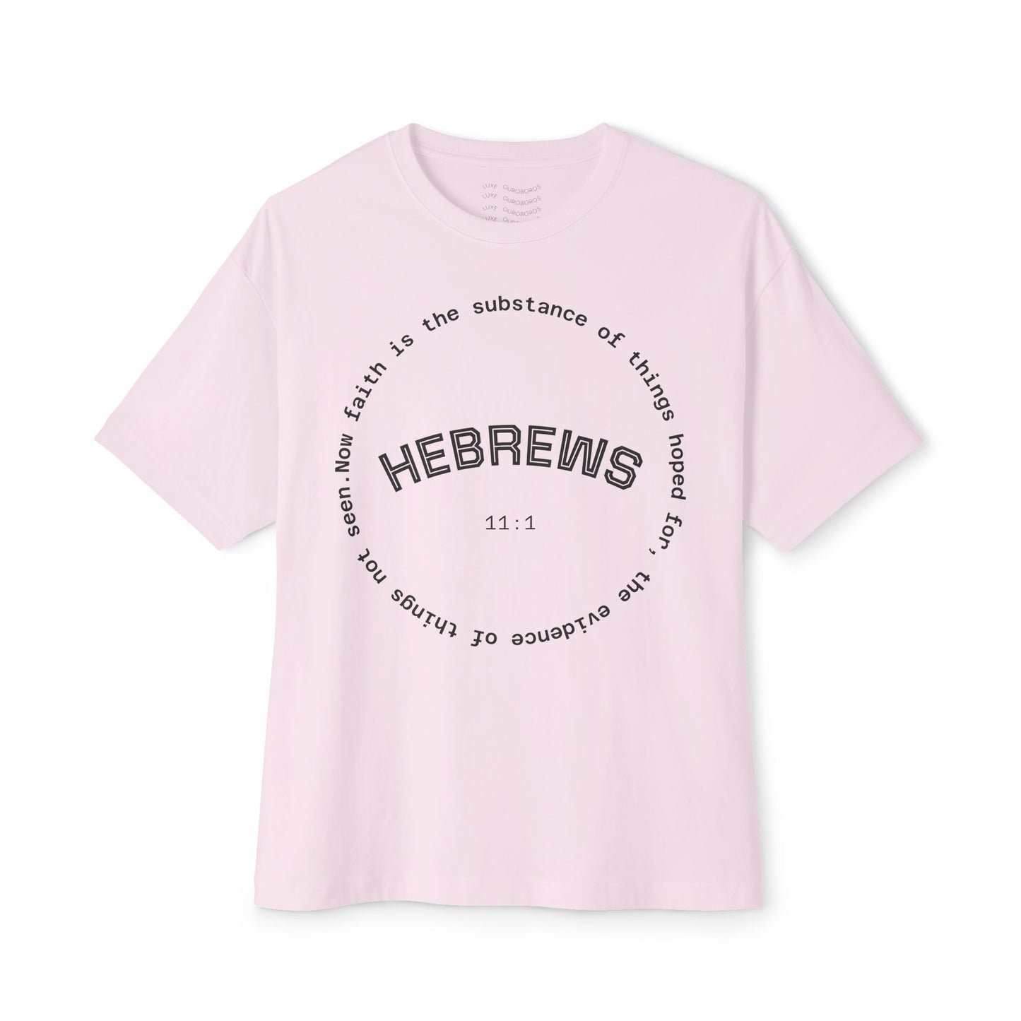 Hebrews Quote Unisex Oversized Gym Workout Tee