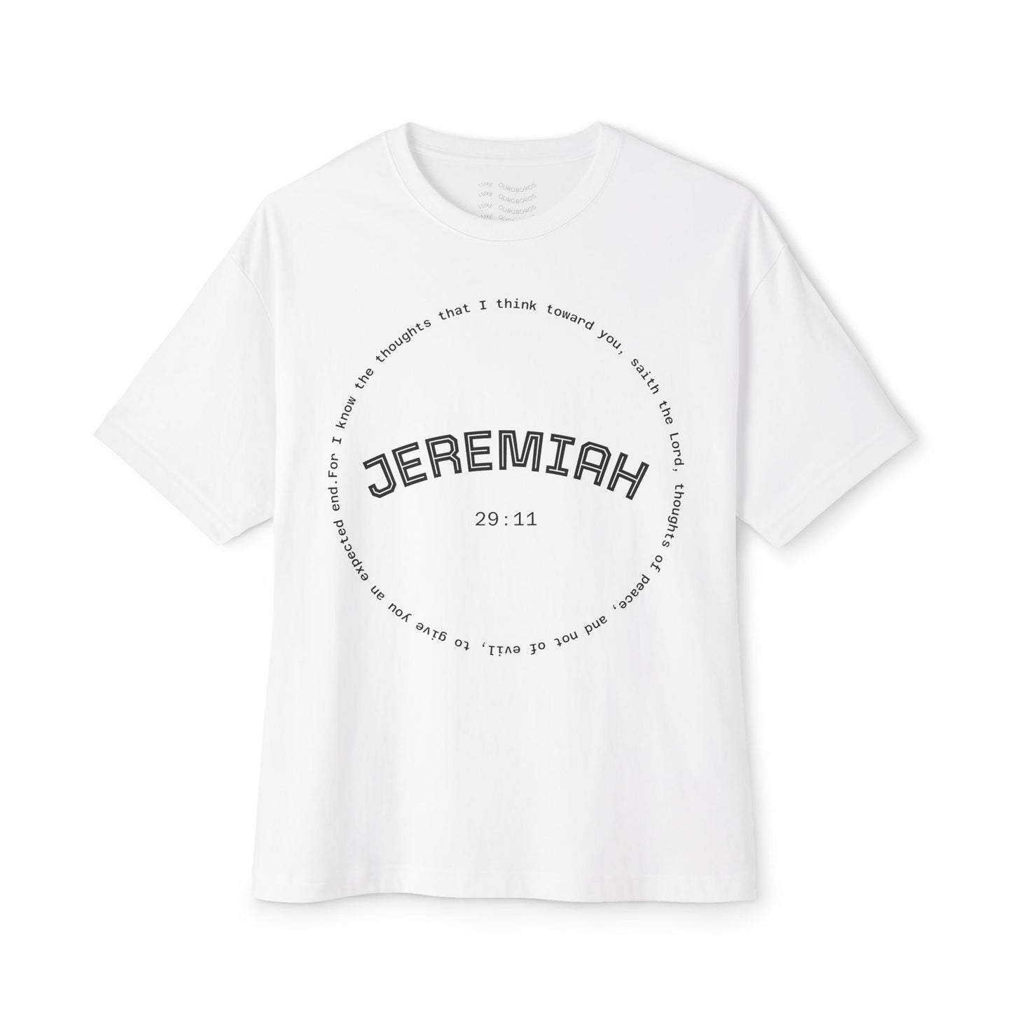 Jeremiah Quote Unisex Oversized Gym Workout Tee