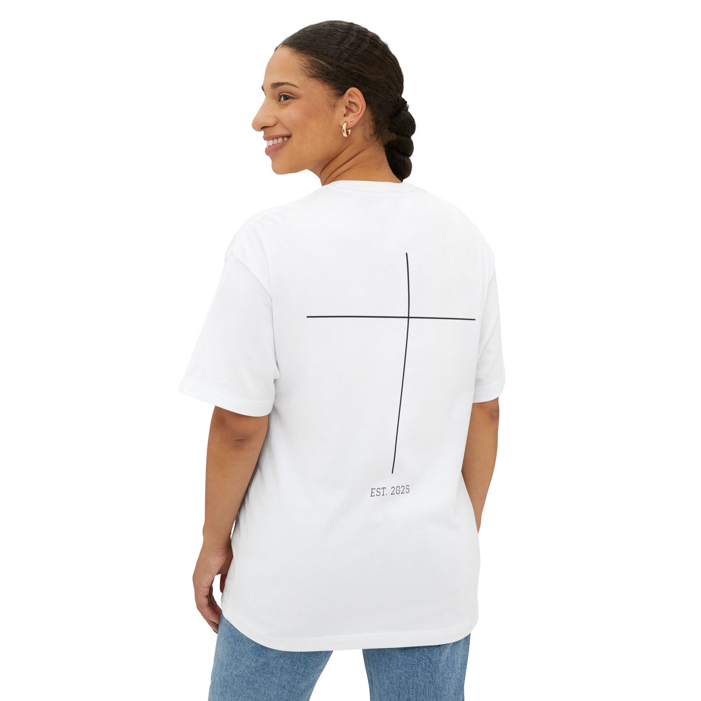 Psalm Quote Unisex Oversized Gym Workout Tee