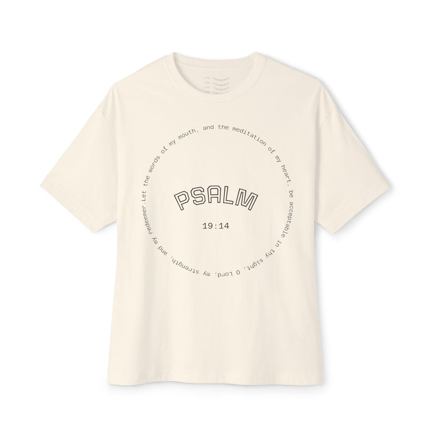 Psalm Quote Unisex Oversized Gym Workout Tee