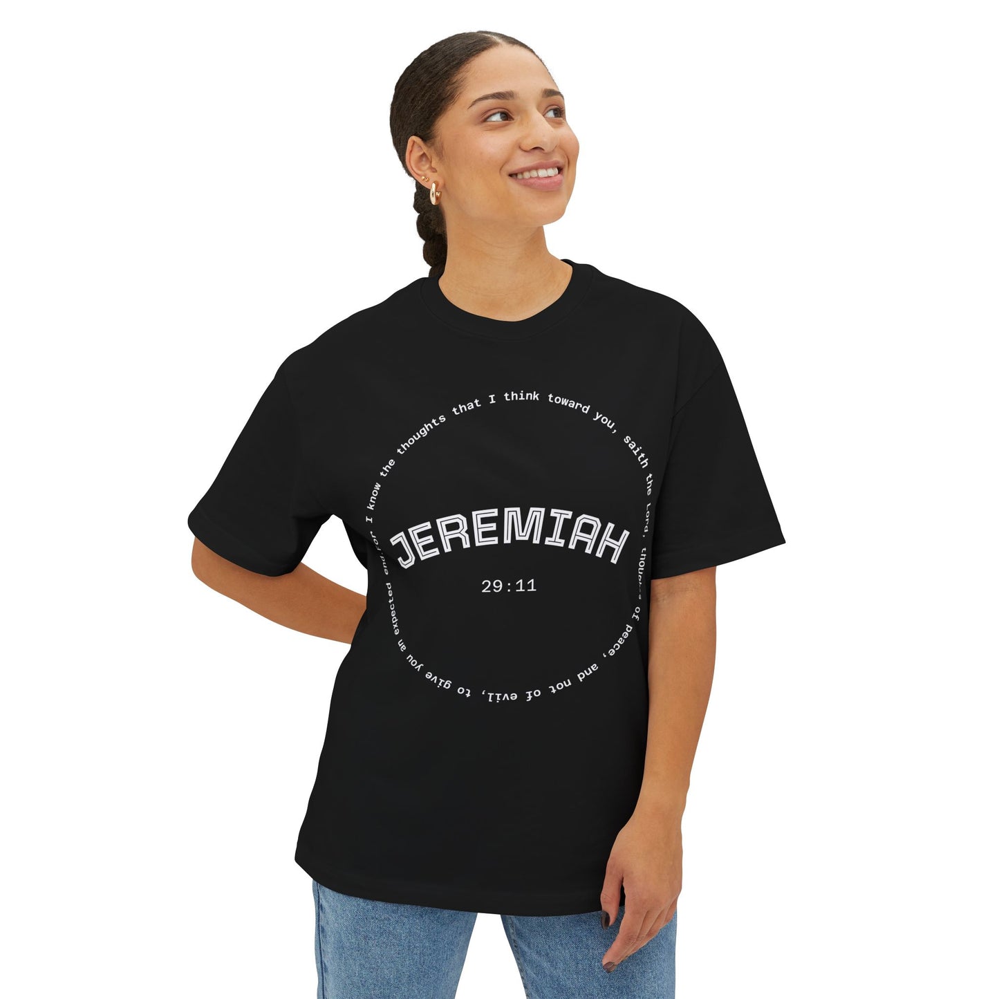 Jeremiah Quote Unisex Oversized Gym Workout Tee