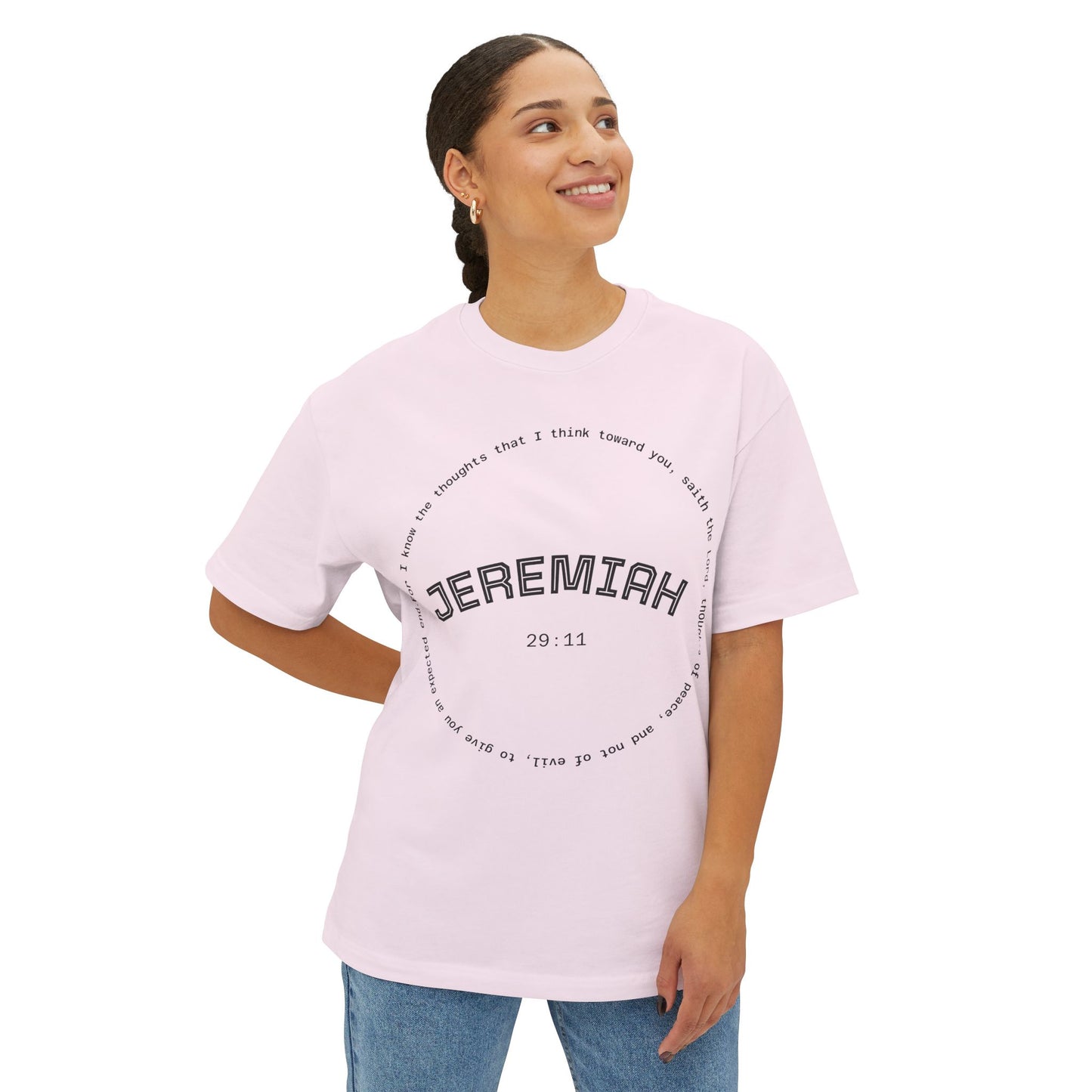 Jeremiah Quote Unisex Oversized Gym Workout Tee